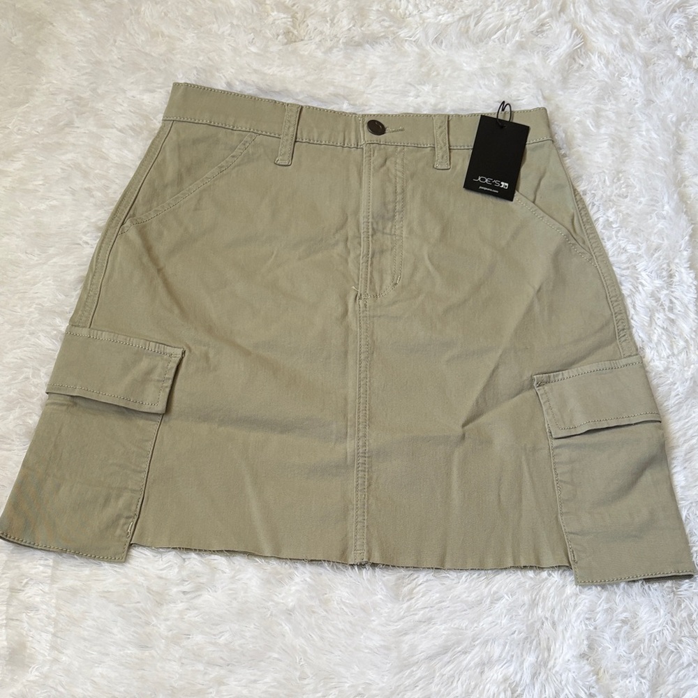 NWT Joe’s Desert Sage Cargo Mini Skirt In Size 25